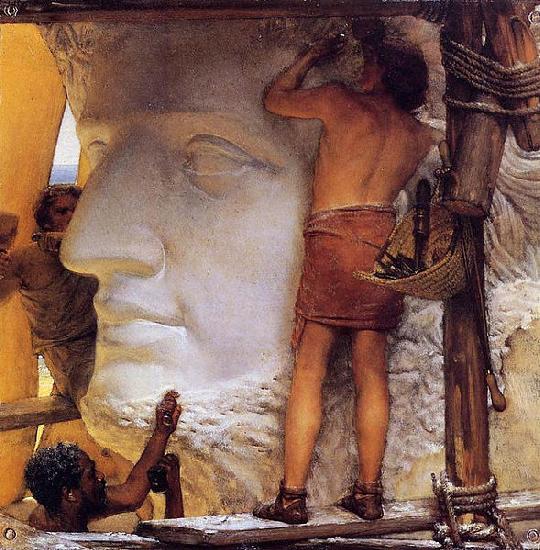 Sir Lawrence Alma-Tadema,OM.RA,RWS Sculptors in Ancient Rome oil painting image